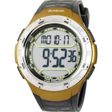 Armitron Mens Digital Black and Green Chronograph Sport Watch Black