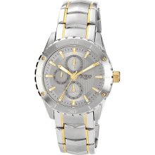 Armitron Mens Two-Tone Gray-Dial Watch