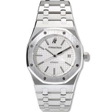 Audemars Piguet Watches Royal Oak Men's Stainless Steel White Dial Br