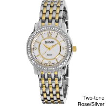 August Steiner Women's Dazzling Diamond Bracelet Watch (Silver-tone)