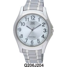 Aussie Seller Gents Dress Watch Citizen Made Silver Q206j204 P$99.95 Waranty