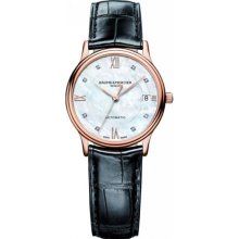 Baume and Mercier Classima Mother of Pearl Diamond Dial Ladies Watch M0A10077