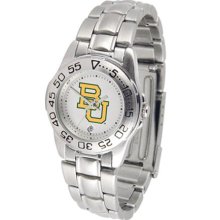 Baylor University Bears BU Womens Steel Sports Watch