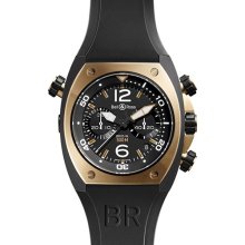 Bell & Ross BR 02 Chronograph Pink Gold & Carbon Finish