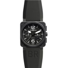 Bell & Ross Br03 Chronograph Carbon Finish - Br0394-bl-ca - Vat Free / Tax Free