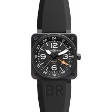 Bell and Ross Aviation GMT Black Dial Automatic 46MM Mens Watch BR-01-93-GMT