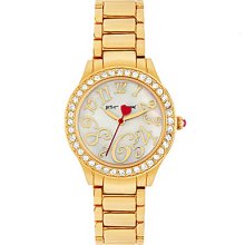 Betsey Johnson Mini Gold Boyfriend Watch - Goldtone