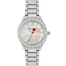 Betsey Johnson Mini Silver Boyfriend Watch - Silver