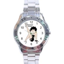 Betty Boop Stainless Steel Analogue Menâ€™s Watch Fashion Hot