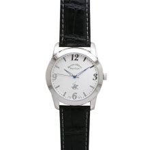 Beverly Hills Polo Club Men's Round Silver Case and Dial Watch, with