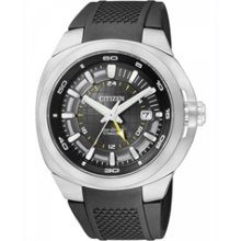 BJ5131-04H - Citizen Eco-Drive Super Titanium Sapphire GMT Dual Time 100m Sports Watch