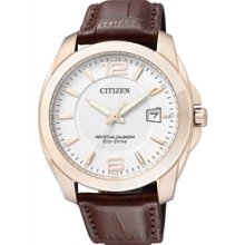 BL1243-00A - Citizen Eco-Drive Perpetual Calendar Sapphire Leather Rose Gold 100m Watch