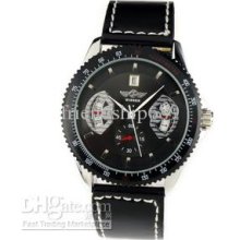Black Dail Automatic Mens Watch Men's Watches Winner Calibre 17rs Le