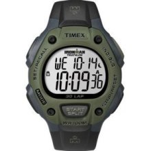 Black-Dark Green, One-Size - Timex Men Ironman 30-Lap Full Size Watch