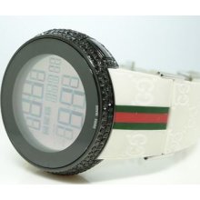 Black Diamond White I Gucci Digital Diamond Watch 6 Ct