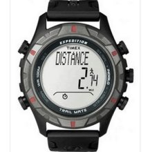 Black/red Timex Expedition Trail Mate Exercise Running Chrono Watch