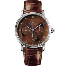Blancpain 6185-1546-55 Villeret Single Pusher Chronograph Wrist Watch