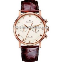 Blancpain Villeret Chronograph 40mm Red Gold Watch 4082-3642-55