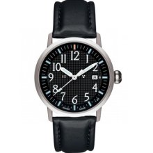 Blue Thunder Classic Basic Black Leather Strap â€¢ Mb-microtec Traser Tritium Makr