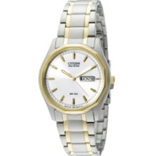 BM8434-58A - Citizen Eco-drive 100m Mens Calendar Elegant + Sporty Dual Tone Watch