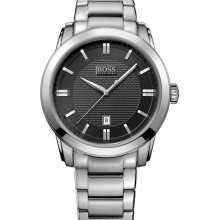 BOSS Black Round Bracelet Watch Black/ Silver