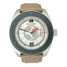 Boss Orange Khaki Fabric Mens Watch