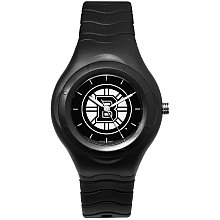 Boston Bruins Shadow Black Sports Watch with White Logo
