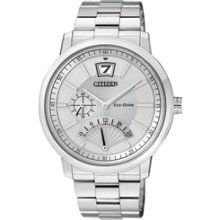 BR0075-51A - Citizen Eco-Drive Sapphire Retrograde 24 Hour Made in Japan Elegant Men's Watch