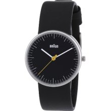 Braun Ladies Quartz 3 Hand Movement Watch Bn0021bkbkl With Black Leather Strap