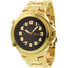 Breda 7218-Gold Cooper Mens Chronograph Quartz Watch