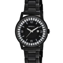 Breil 'Orchestra' Baguette Crystal Ceramic Bracelet Watch