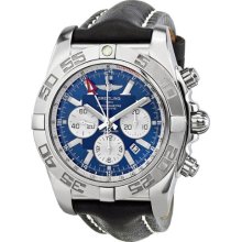 Breitling Chronomat GMT Automatic Chronograph Blue Dial Mens Watch AB041012-C834BKLT