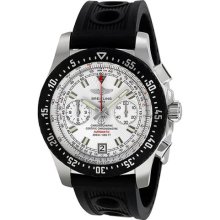 Breitling Skyracer Raven Chronograph Automatic Silver Dial Mens Watch A2736434-G615
