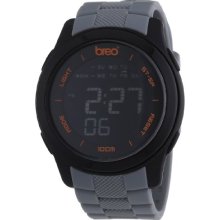 Breo Orb Ten Unisex Digital Watch With Black Dial Digital Display And Grey Plastic Or Pu Strap B-Ti-Orx97