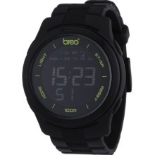 Breo Orb Ten Unisex Digital Watch With Black Dial Digital Display And Black Plastic Or Pu Strap B-Ti-Orx7