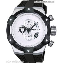 Brera Brssc4905 Supersportivo White Dial 48mm Chrono Fast Shipping