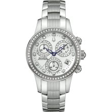Bulova 63r34 Womens Accutron Masella Watch With Dial Featuring 113 Diamonds