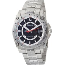 Bulova 96B133 Men's Precisionist Super Accurate Titanium Black Dial Qu