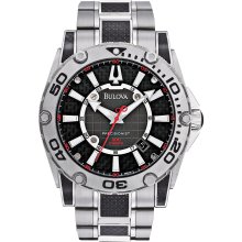 Bulova 96B156 Watch Precisionist Champlain Mens - Black Dial