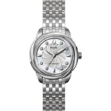 Bulova 96p125 Ladies Watch Stainless Steel Precisionist Brightwater Quartz