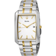 Bulova 98b123 Gents Stainless Steel Case Date Mineral Watch