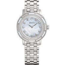 Bulova Accutron Ladies Automatic Diamond Stainless Steel Watch 63r139