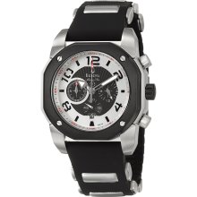 Bulova Men's 'Marine Star' Chronograph Black Rubber Strap Watch ...