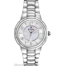 Bulova Rosedale Mop Dial Ladies Watch 96l169