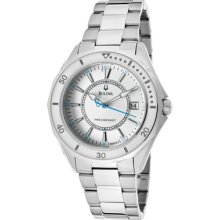 Bulova Watches Women's Winter Park Silver Dial Stainless Steel Stainle