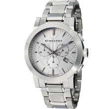Burberry Women's 'large Check' Silver Dial Stainless Steel Watch