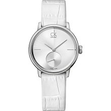 Calvin Klein Ladies Round Analogue Dial Silver Case K2Y231K6 Watch