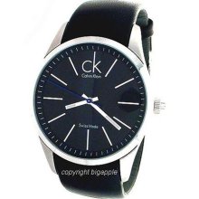 Calvin Klein Leather Band Mens Watch K2241104