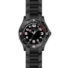 Cannibal Boy's Quartz Watch With Black Dial Analogue Display And Black Silicone Strap Cj219-03