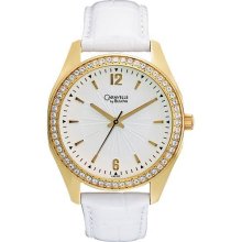 Caravelle SwarovskiÂ® Crystals Silver-white Dial Women's watch #44L102